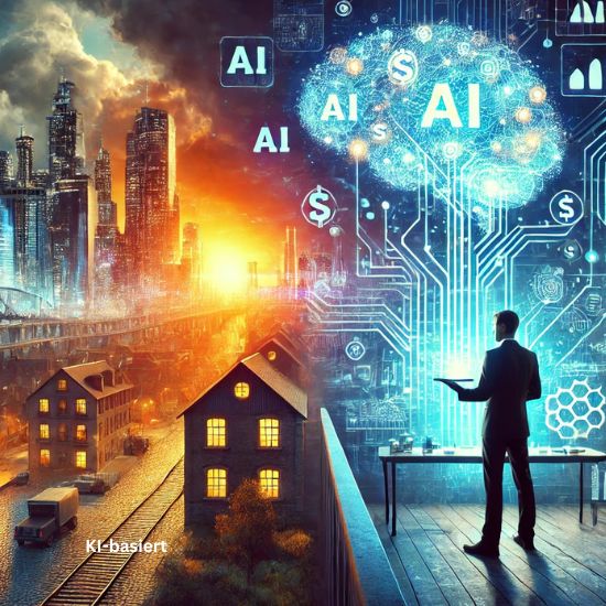 KI-Illustration KI und Mittelstand